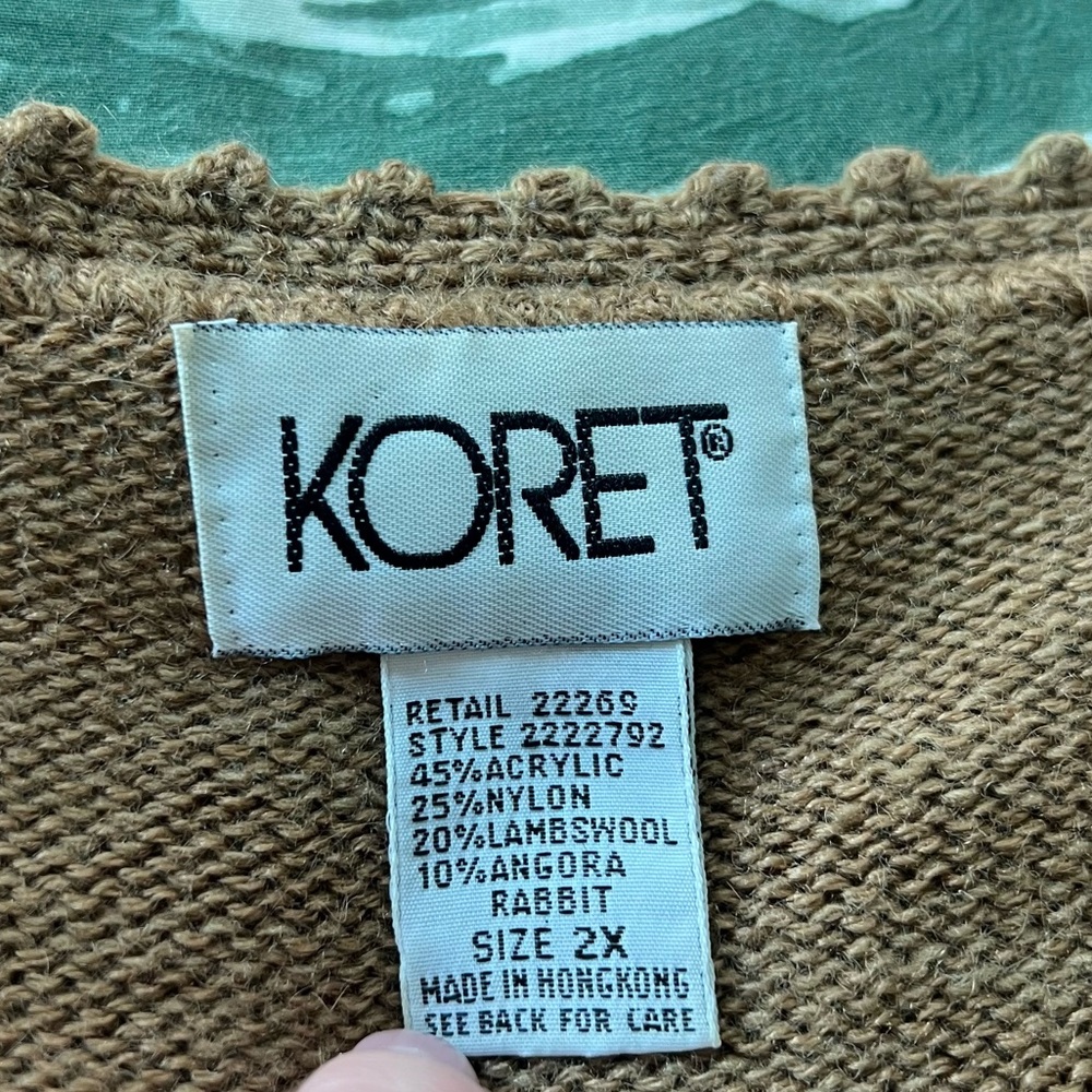 Vintage Koret Floral Embroidered Knit Sweater Vest - Picture 12 of 14